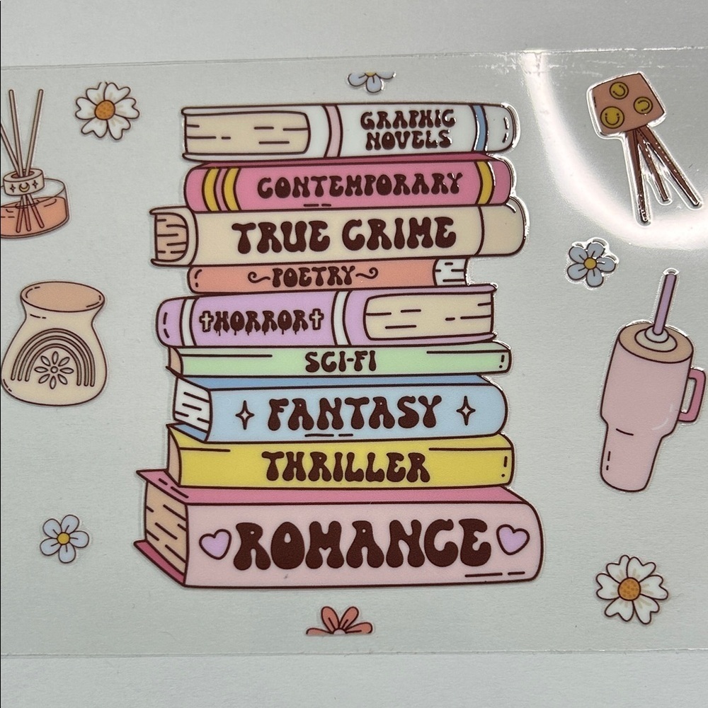 Book Stack Cup Decal (23)